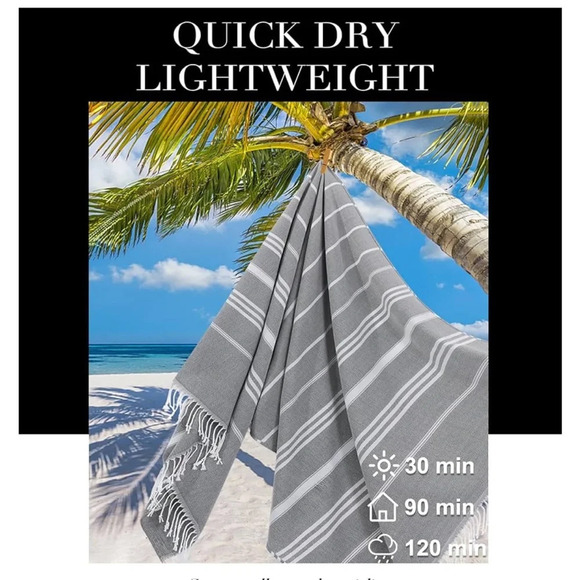 🆕 Giant Turkish Beach Towel - Picture 3 of 6